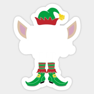 I'm The Grandma Christmas Elf Sticker